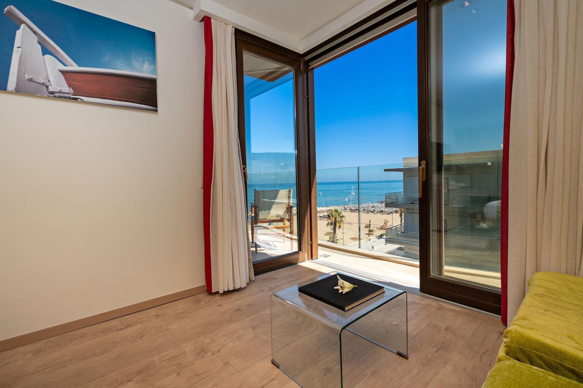 Kriti Beach Hotel Rethymno  Bagian luar foto