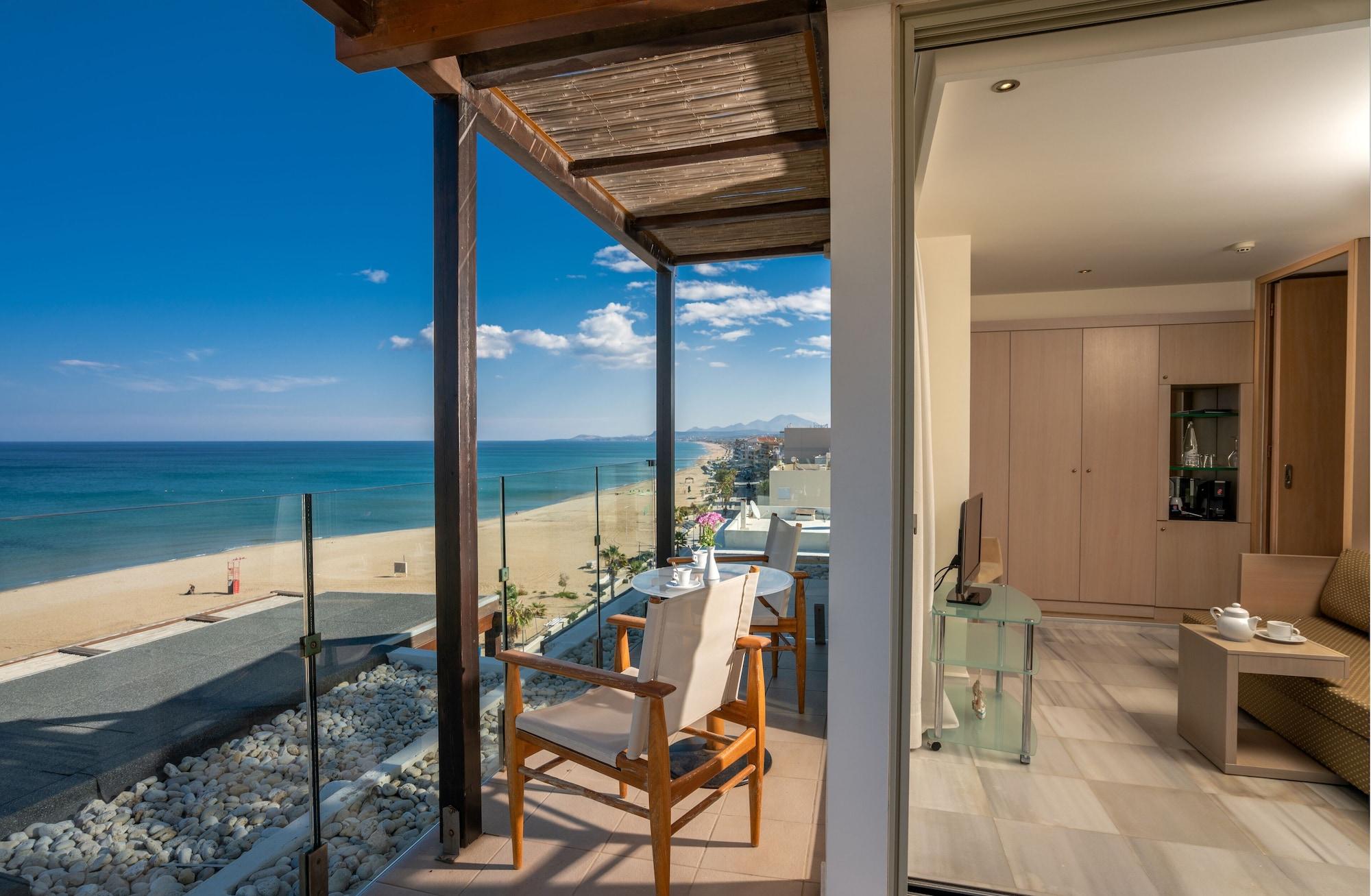 Kriti Beach Hotel Rethymno  Bagian luar foto