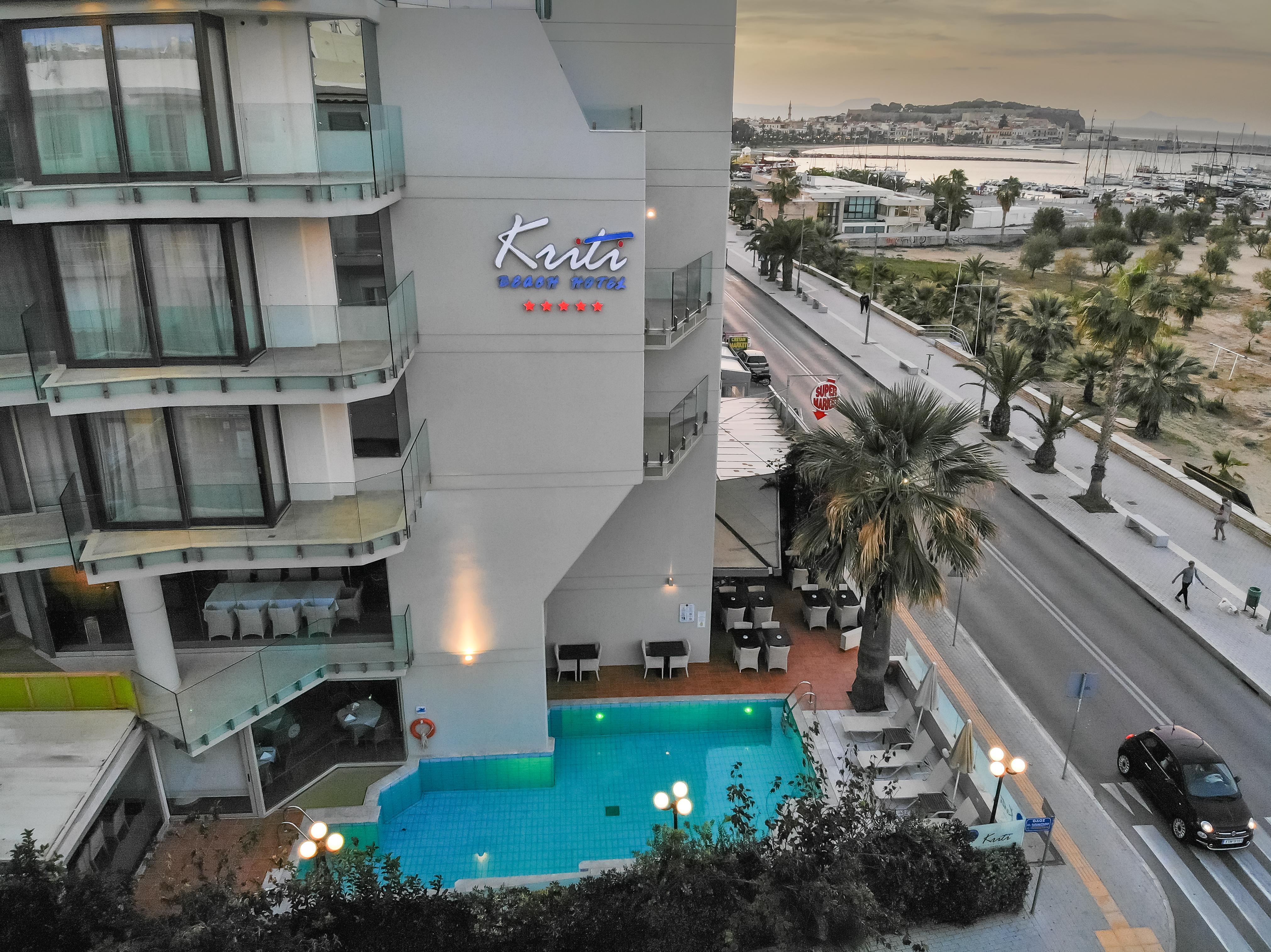 Kriti Beach Hotel Rethymno  Bagian luar foto