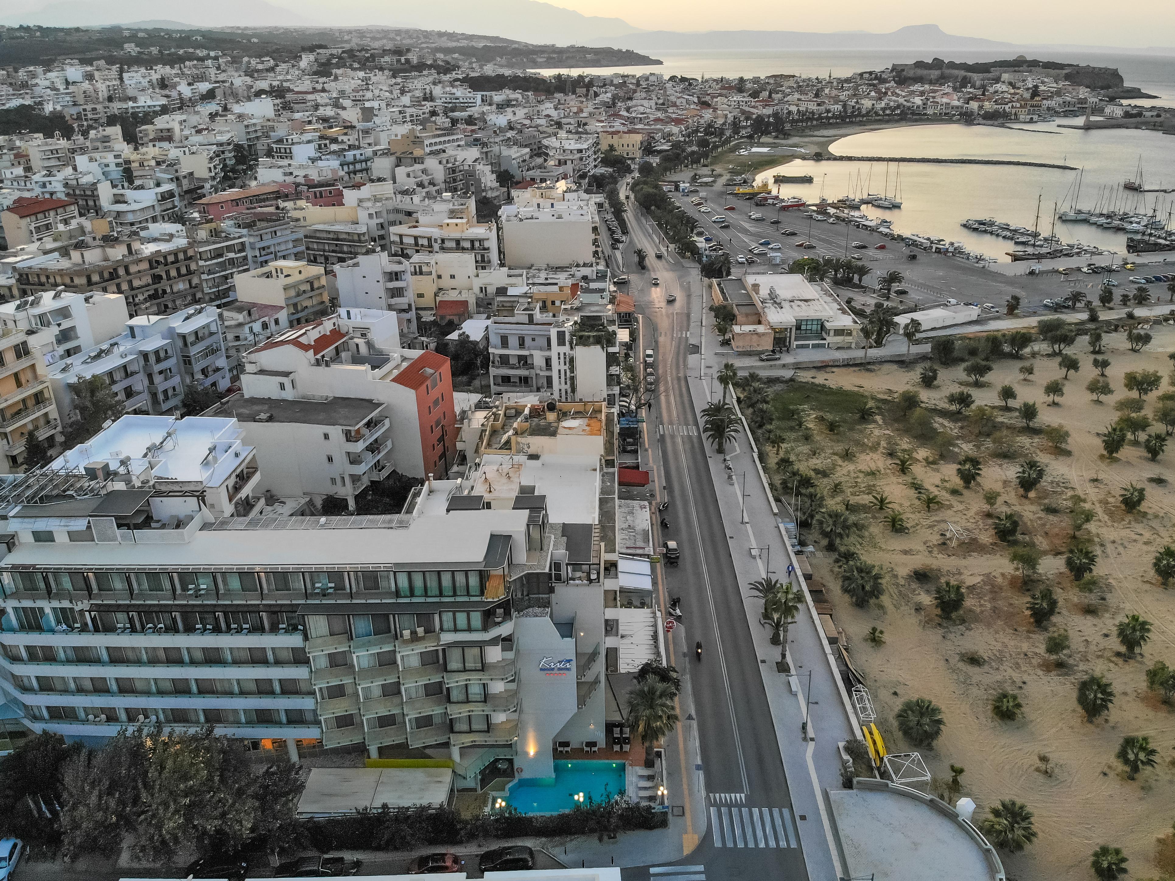 Kriti Beach Hotel Rethymno  Bagian luar foto