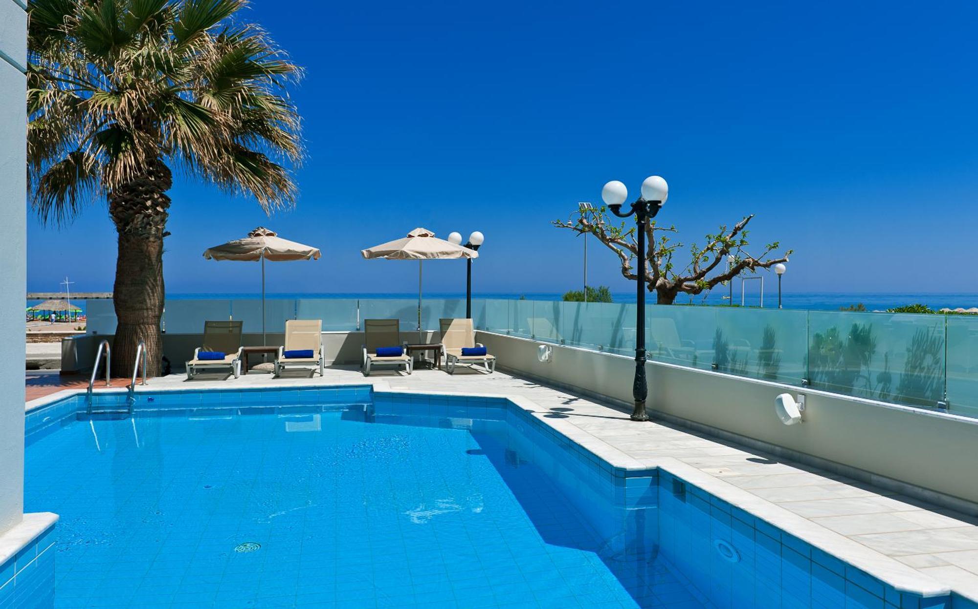 Kriti Beach Hotel Rethymno  Bagian luar foto